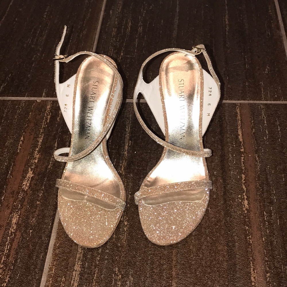 Hot Stuart Weitzman sparkly sandals